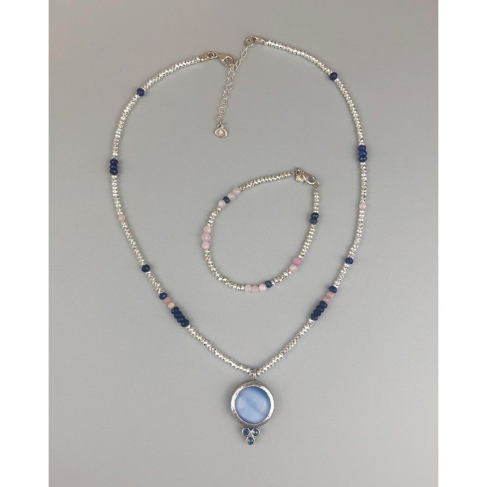 Silpada Civil Twilight Necklace N431720 and Bracelet B431375 Set